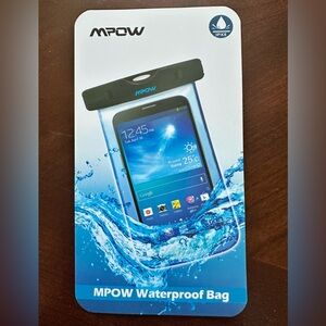 MPOW Waterproof Phone Bag - Mint Green with Matching Carry Neck Strap